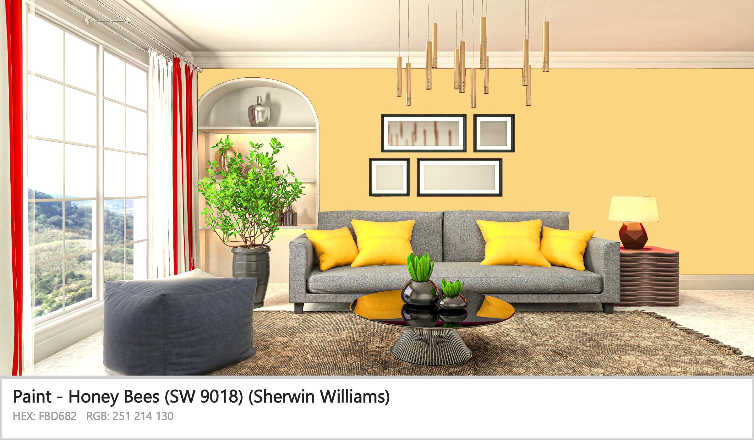 Sherwin Williams Honey Bees (SW 9018) Paint color codes, similar paints ...