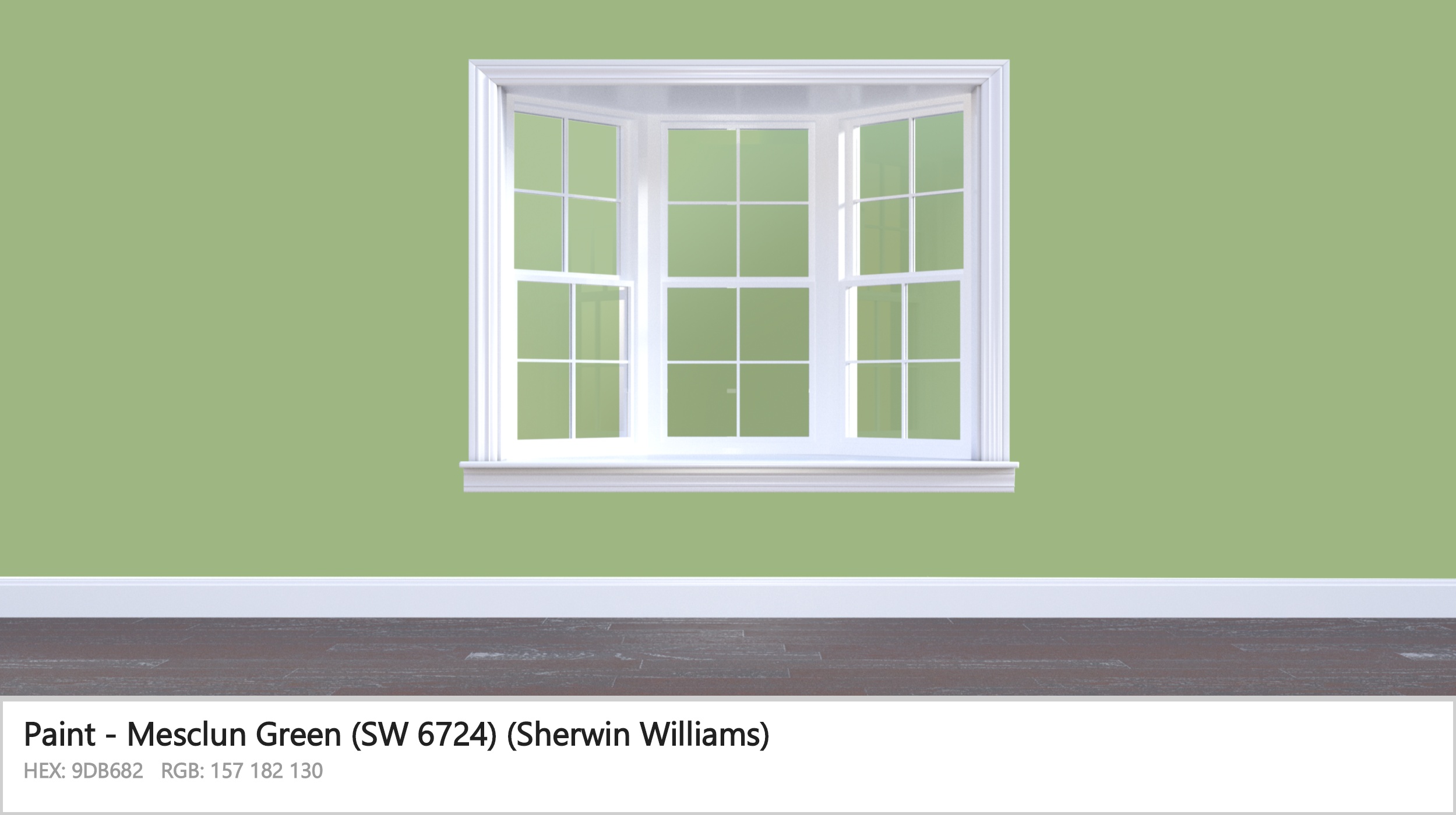 Sherwin Williams Mesclun Green (SW 6724) Paint color codes, similar ...