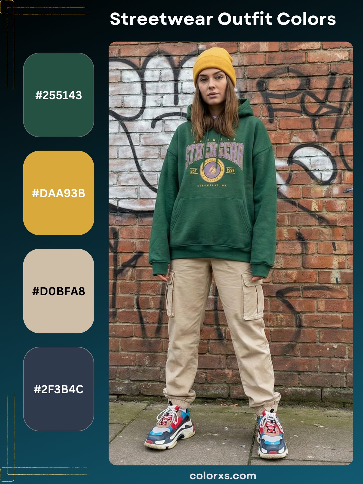 Women Streetwear Inspiration & Fashion Color Combination Idea