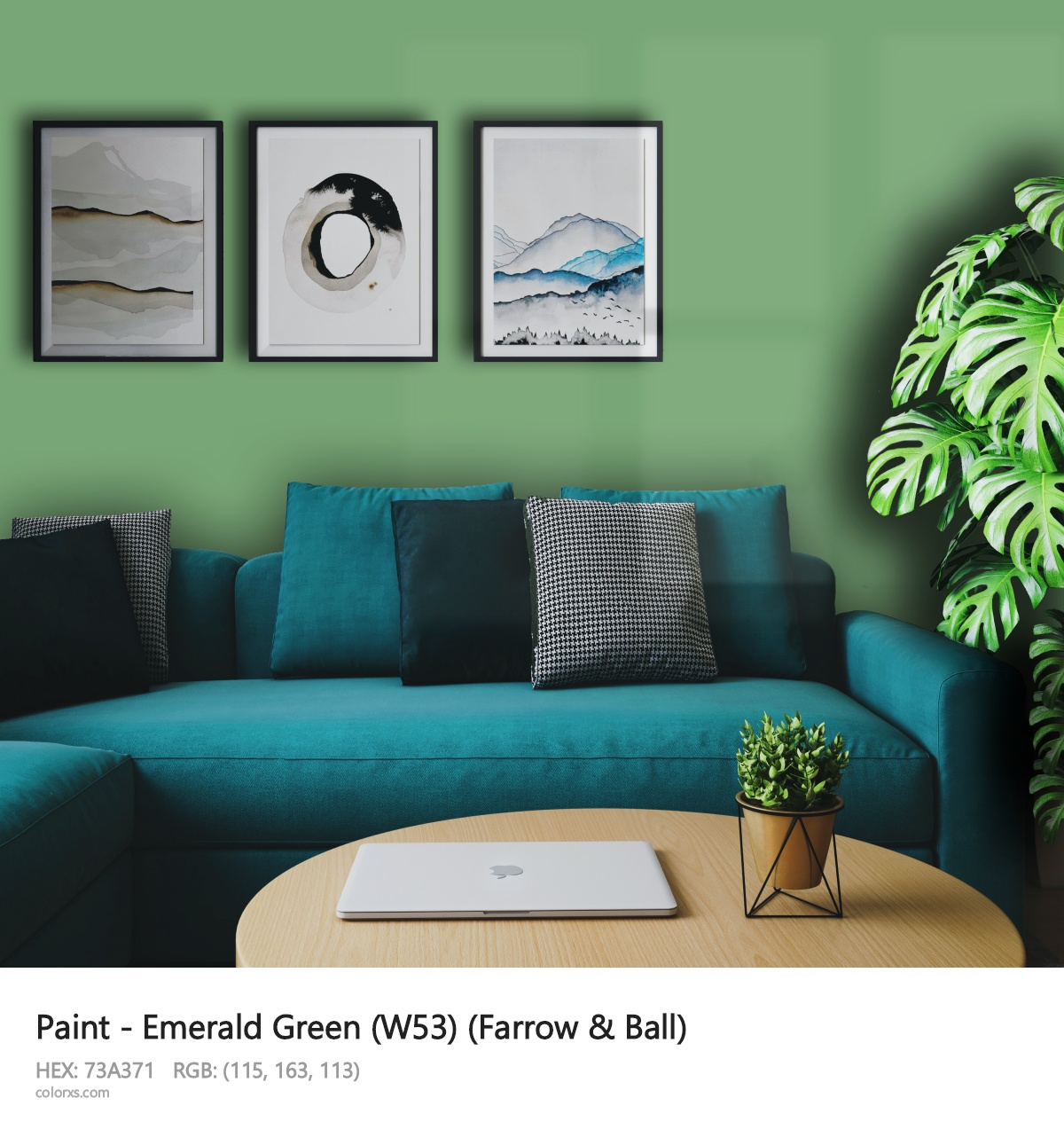 About Emerald Green (W53) color - its meaning and example