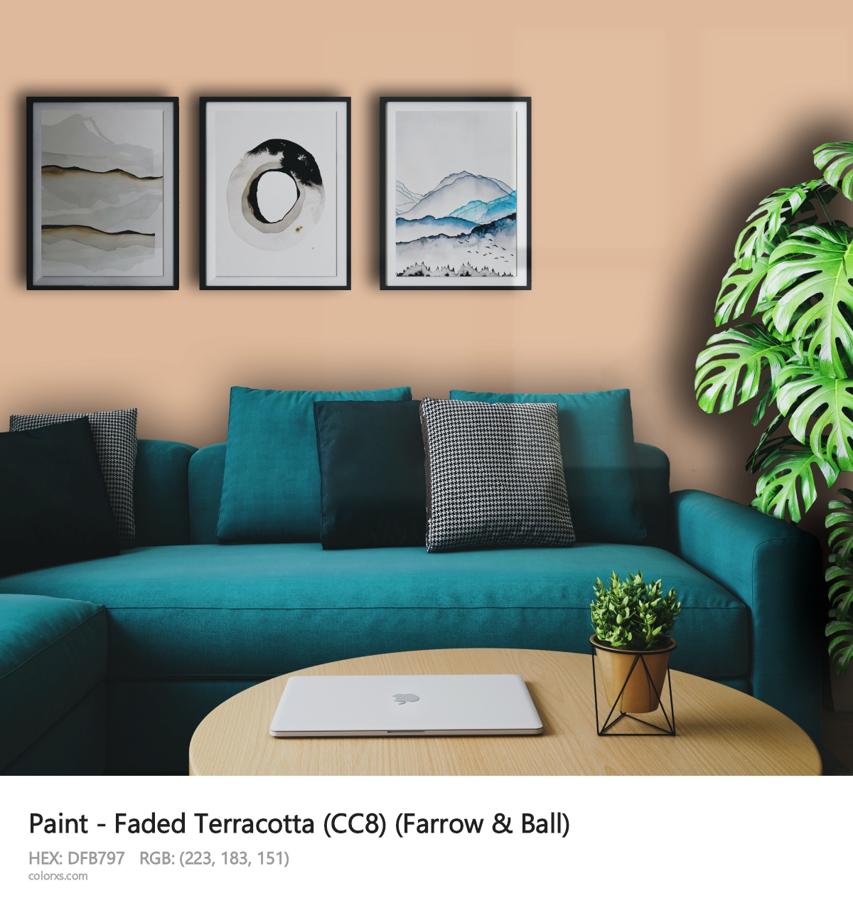 About Faded Terracotta (CC8) color - its meaning and example