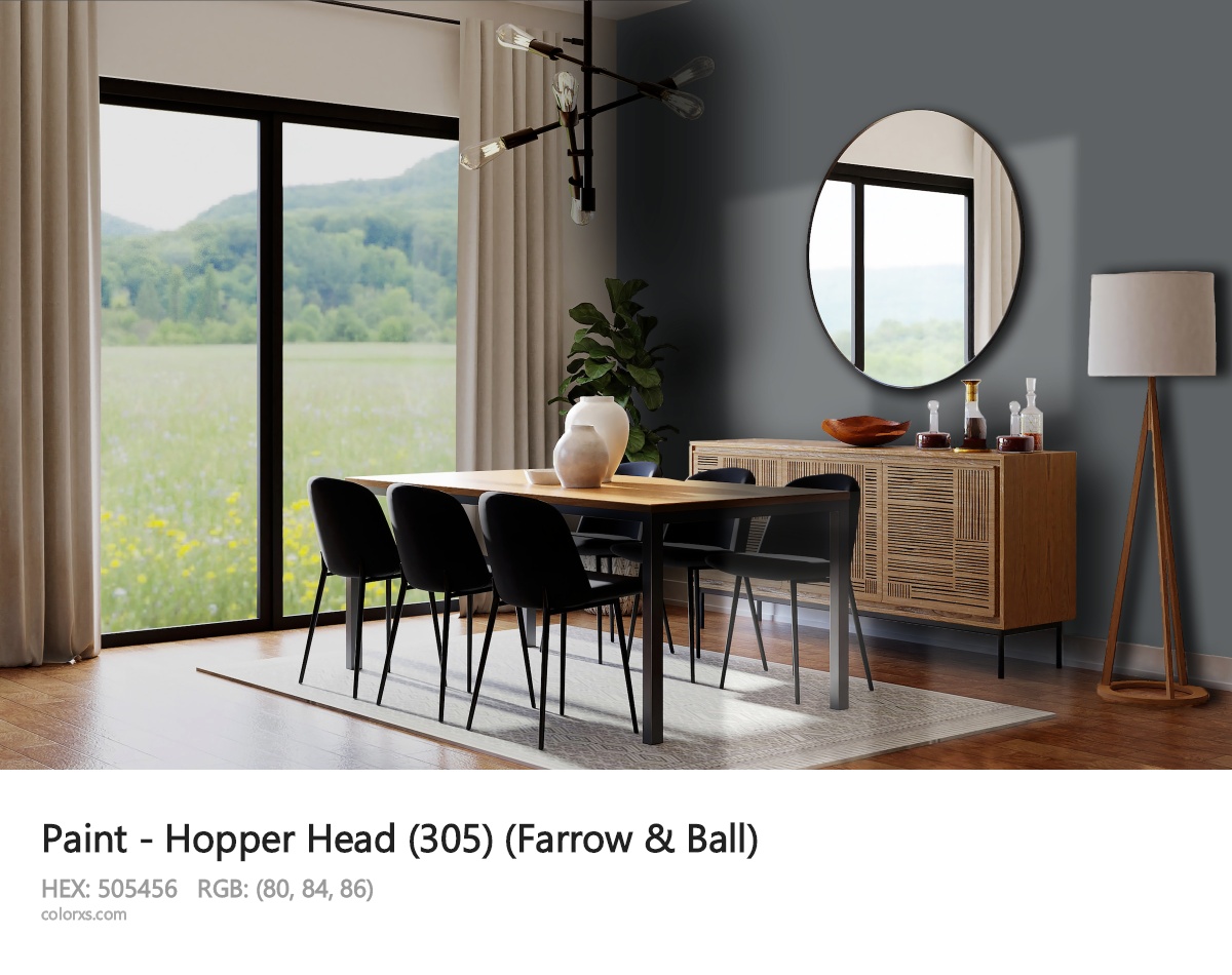 Farrow & Ball Hopper Head (305) Paint dining room design