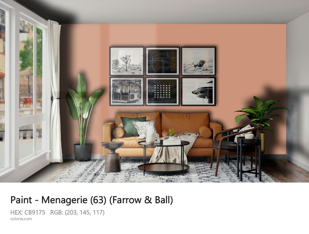 Farrow & Ball Menagerie (63) Paint modern minimalist living room interior