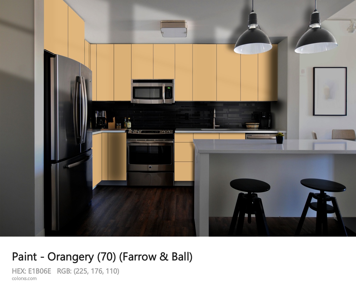 Farrow & Ball Orangery (70) Paint modular kitchen design