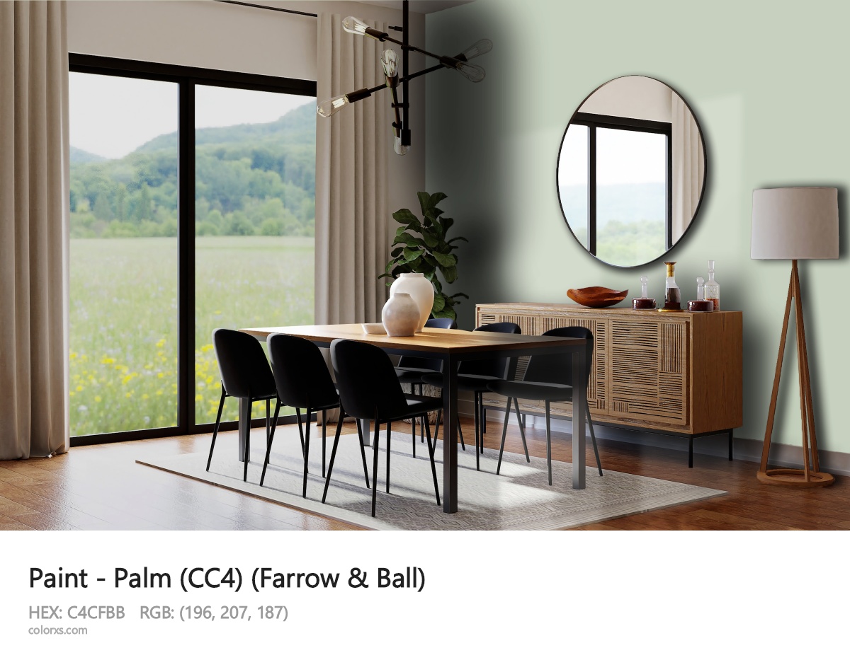Farrow & Ball Palm (CC4) Paint dining room design