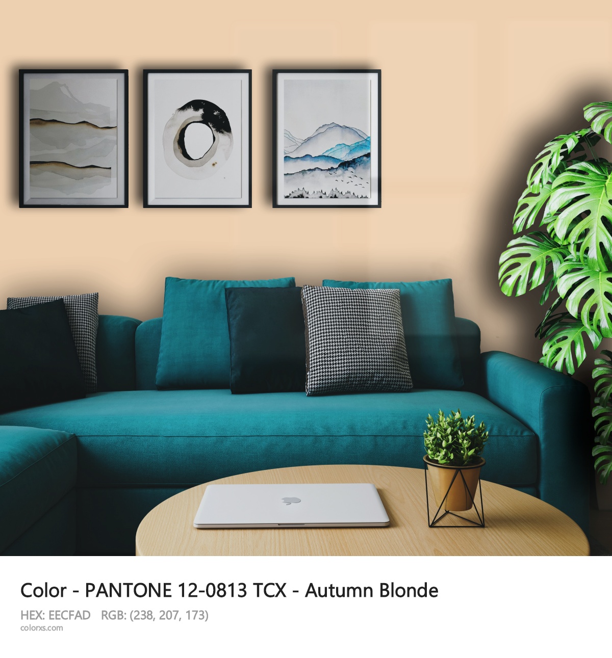 About PANTONE 12-0813 TCX - Autumn Blonde color - its meaning and example