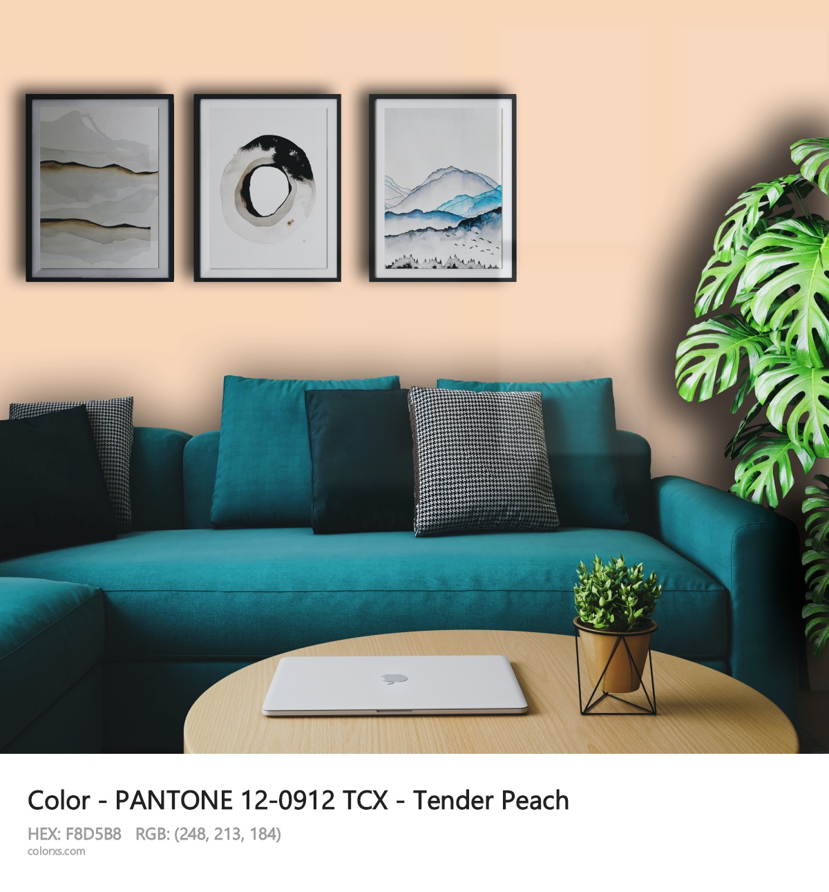 About PANTONE 12-0912 TCX - Tender Peach color - its meaning and example