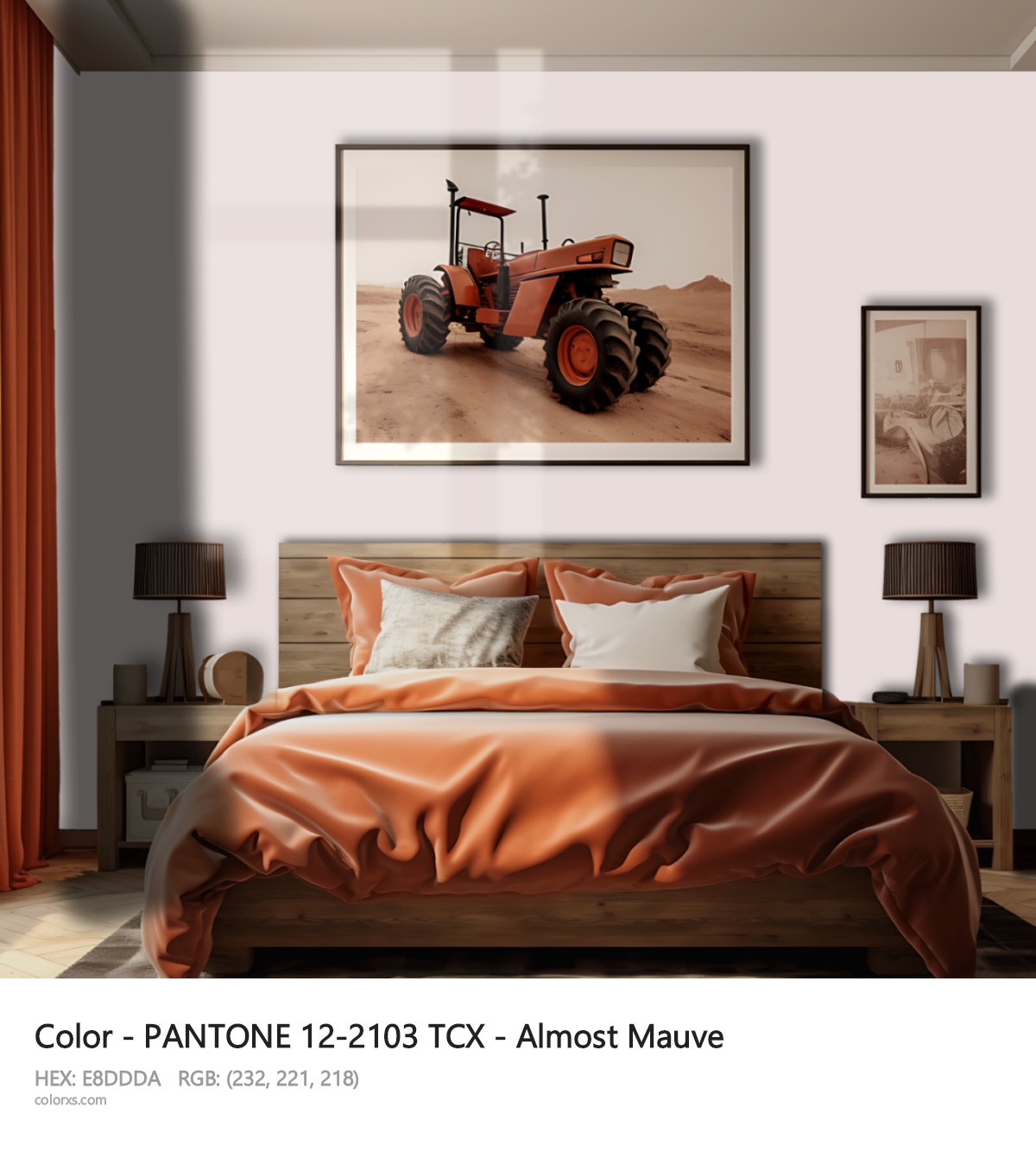 About PANTONE 12-2103 TCX - Almost Mauve color - its meaning and example