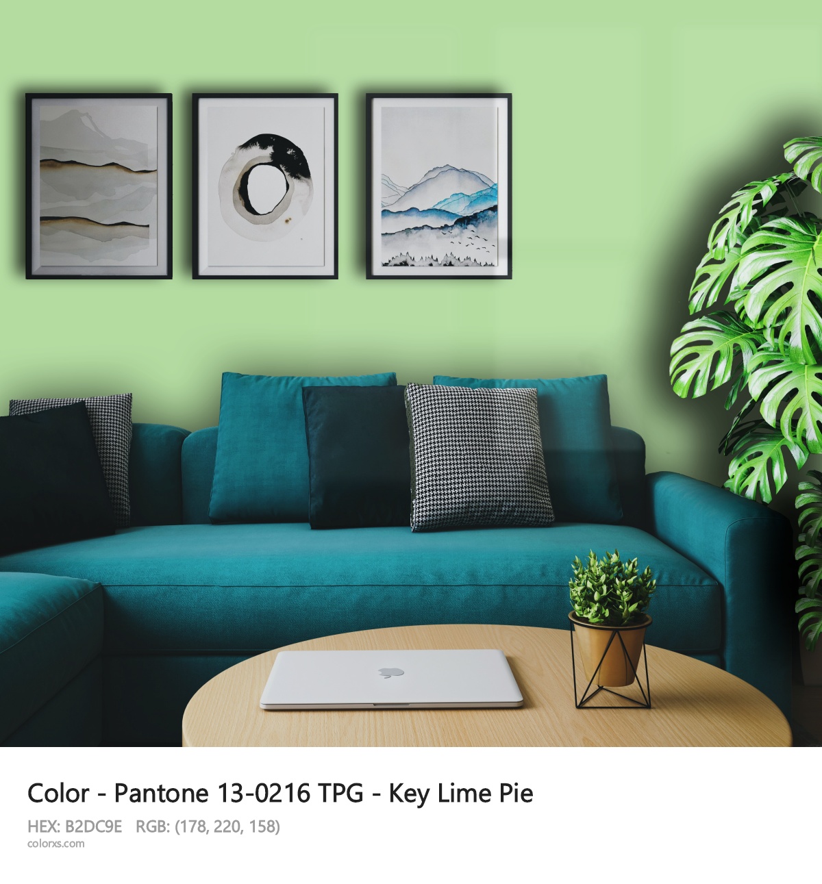 Pantone 13-0216 TPG - Key Lime Pie CMS cozy coffee corner interior