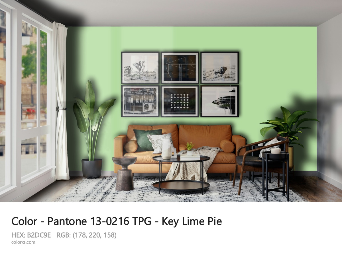 Pantone 13-0216 TPG - Key Lime Pie CMS modern minimalist living room interior