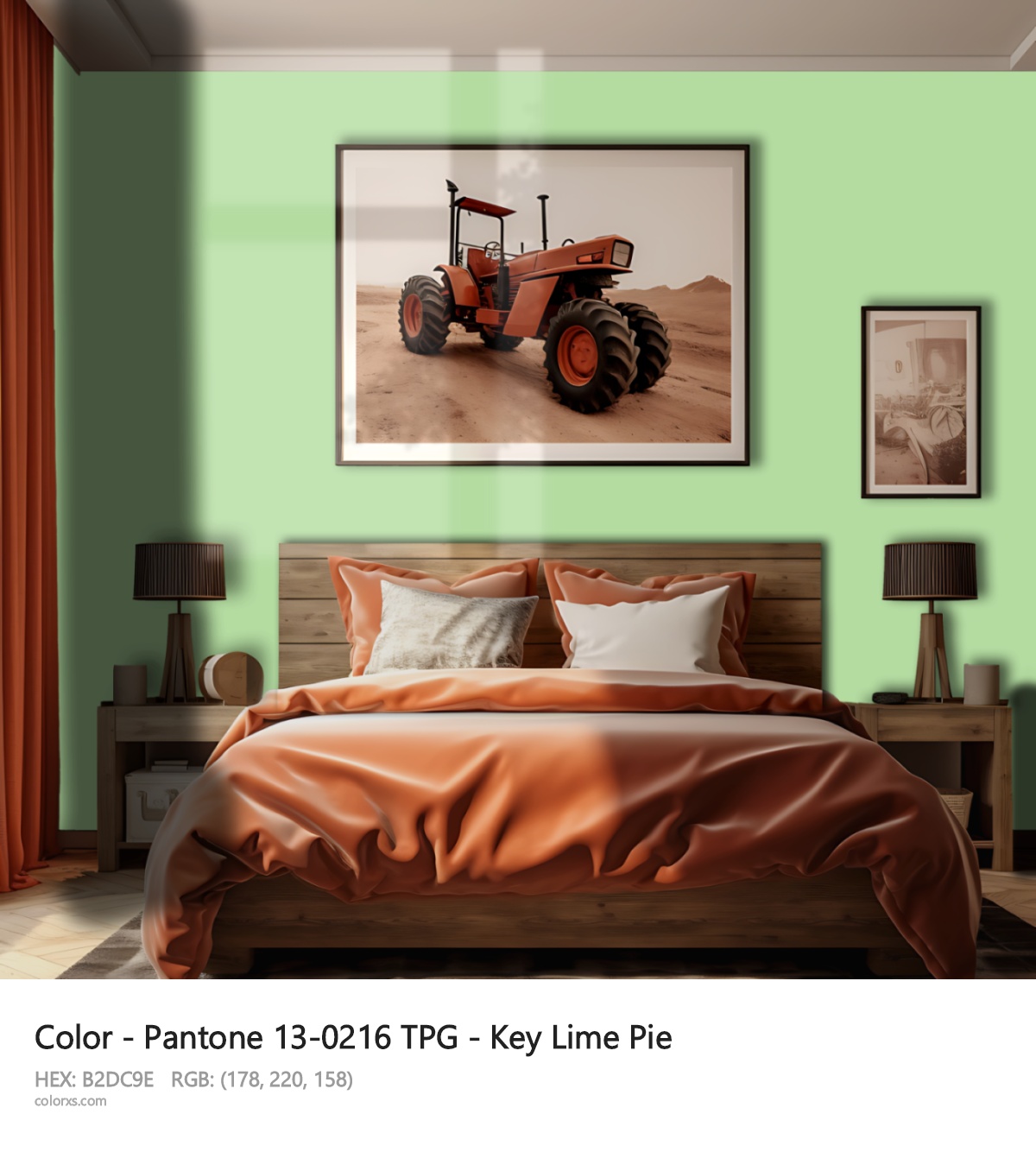 About Pantone 13-0216 TPG - Key Lime Pie color - its meaning and example