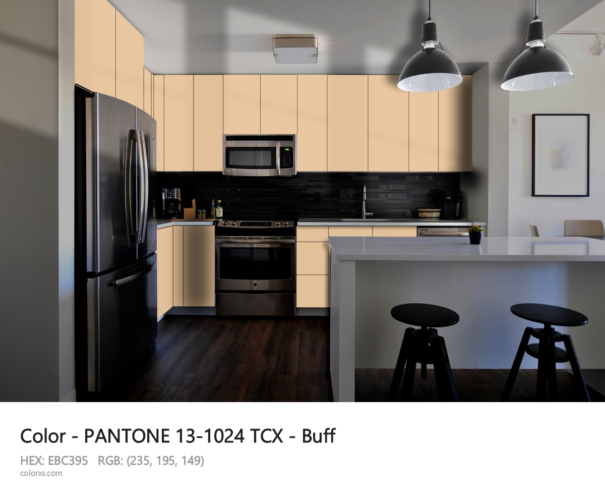 PANTONE 13-1024 TCX - Buff CMS modular kitchen design