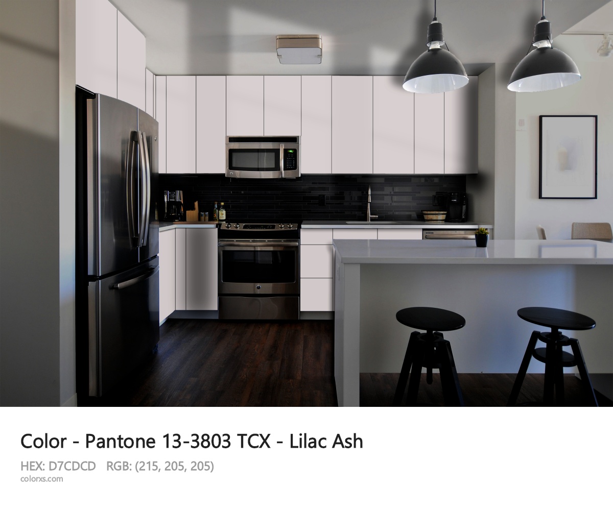 Pantone 13-3803 TCX - Lilac Ash CMS modular kitchen design