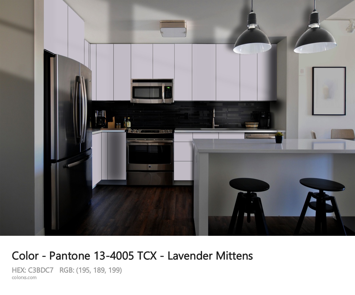 Pantone 13-4005 TCX - Lavender Mittens CMS modular kitchen design
