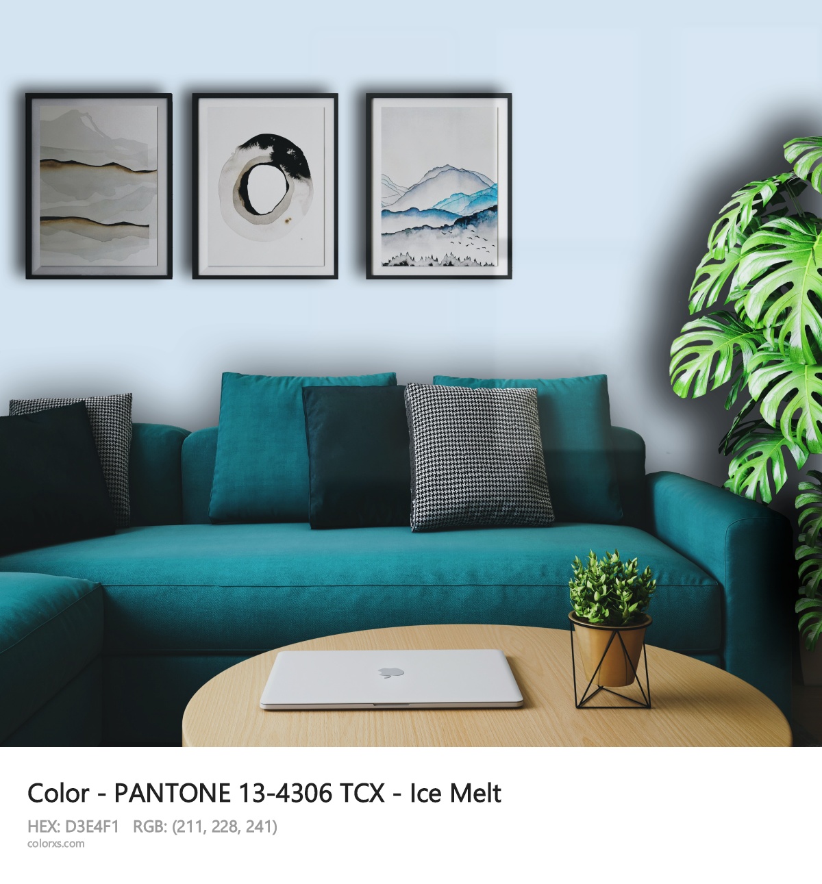 PANTONE 13-4306 TCX - Ice Melt CMS cozy coffee corner interior
