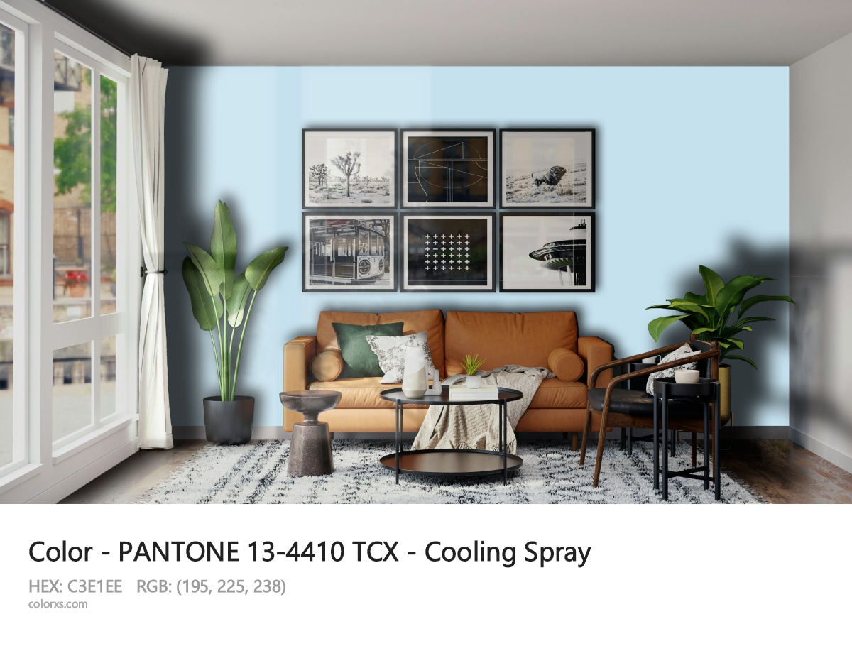 PANTONE 13-4410 TCX - Cooling Spray CMS modern minimalist living room interior