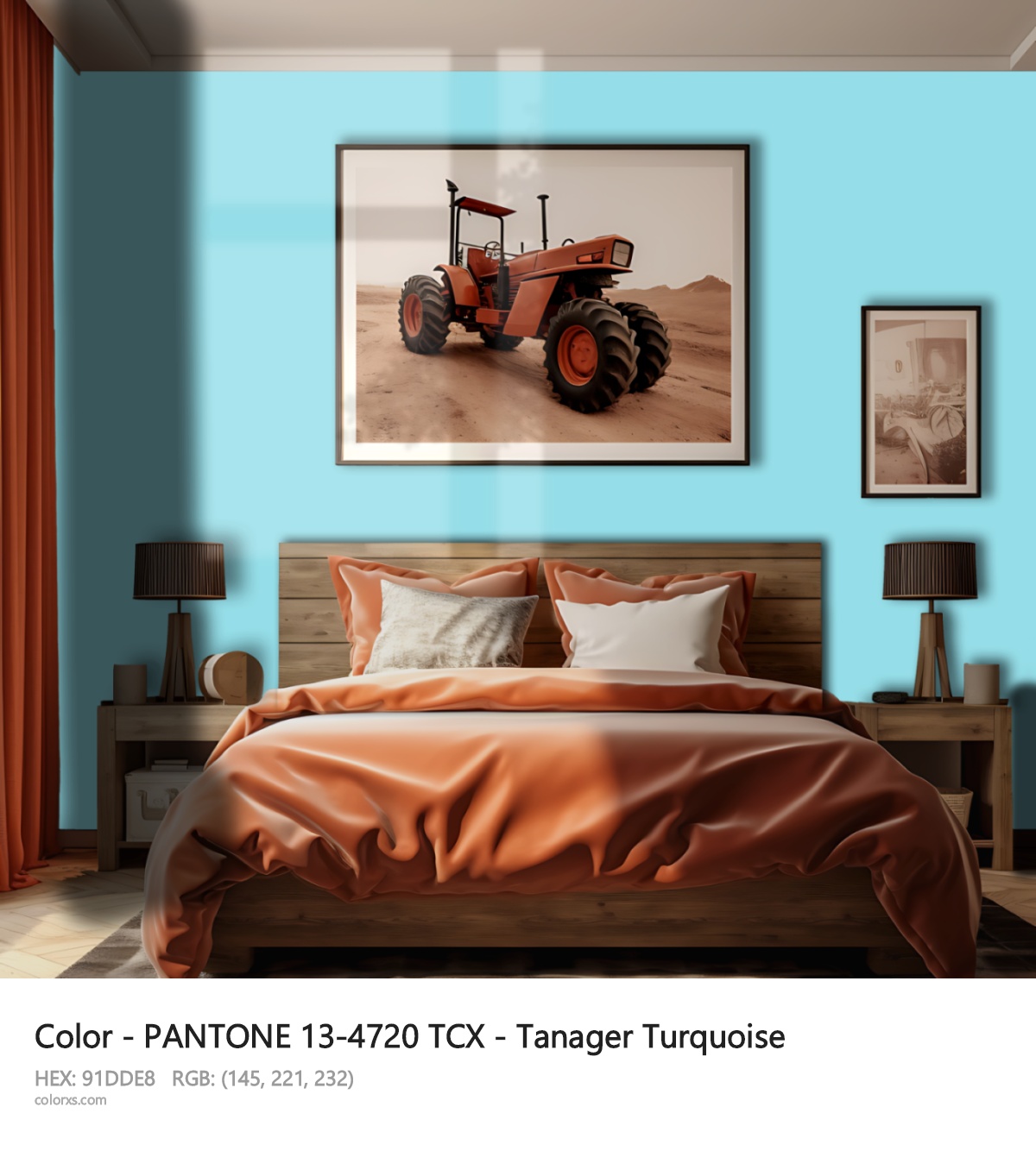 About PANTONE 13-4720 TCX - Tanager Turquoise color - its meaning and example