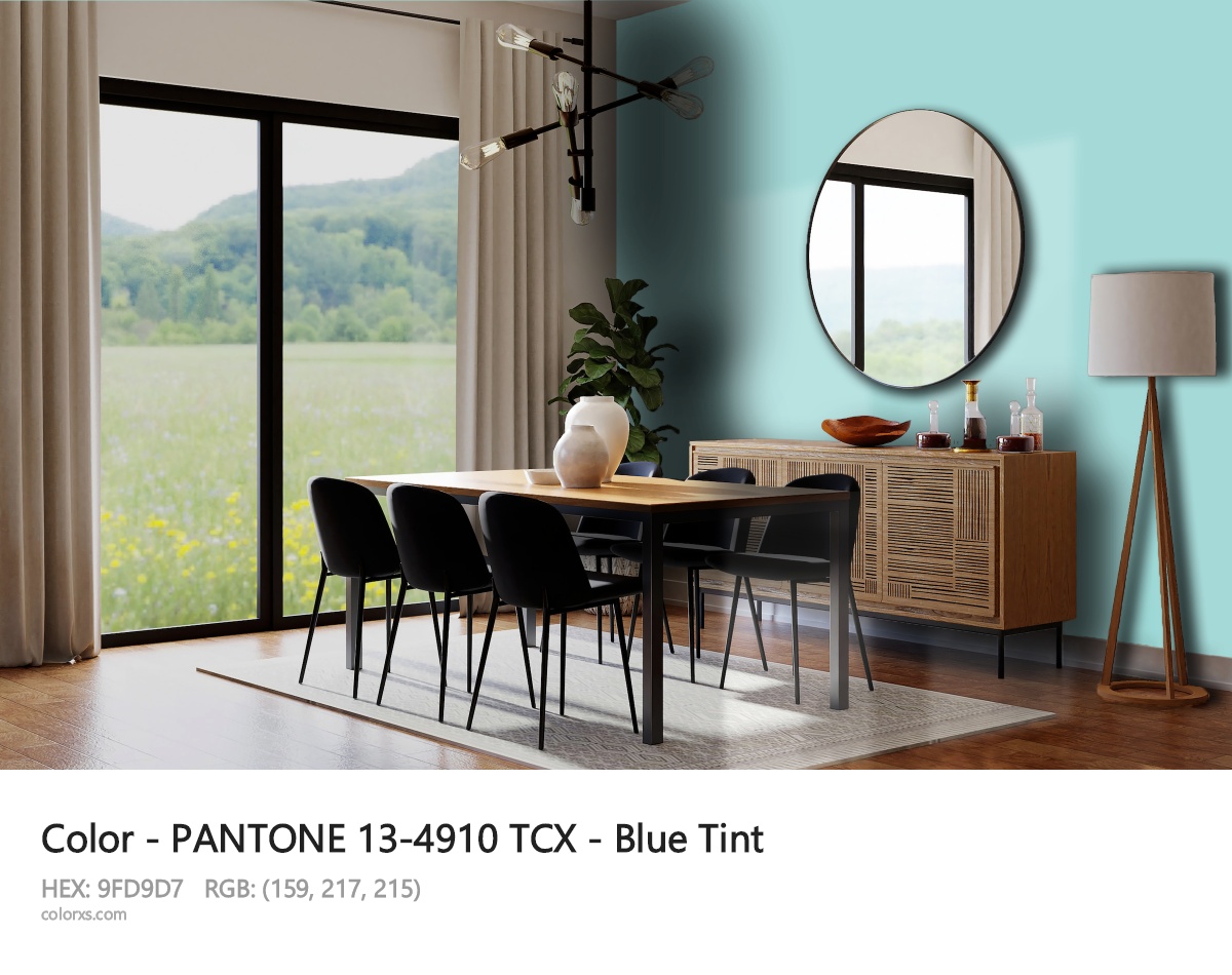 PANTONE 13-4910 TCX - Blue Tint CMS dining room design