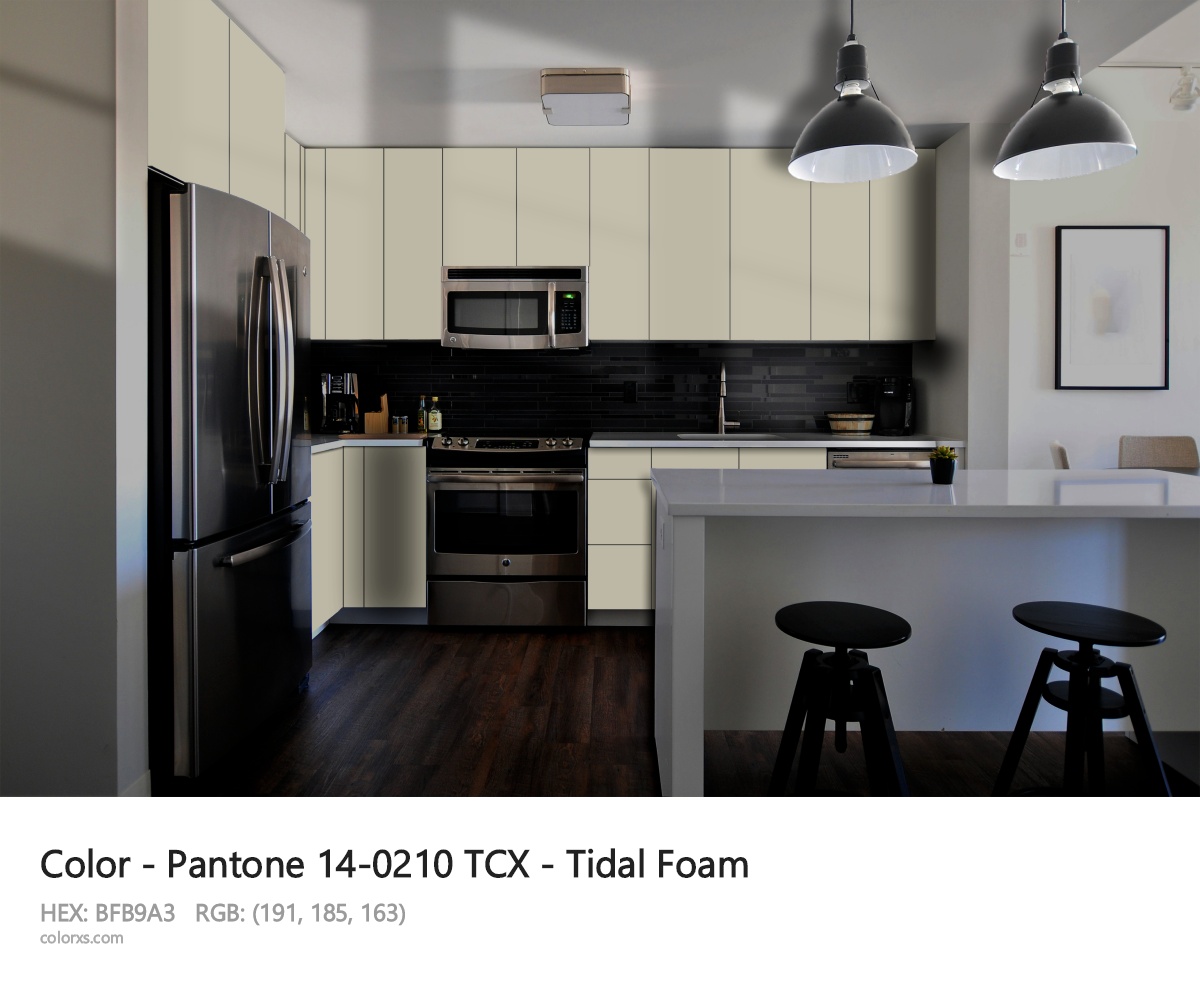 Pantone 14-0210 TCX - Tidal Foam CMS modular kitchen design