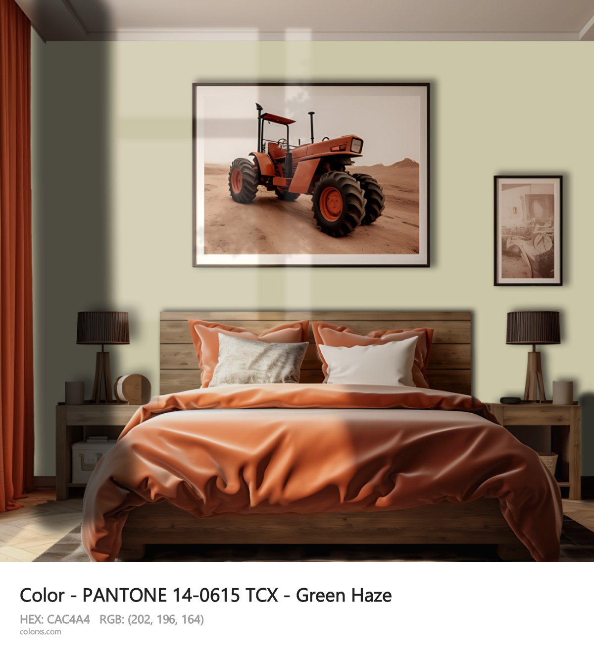 About PANTONE 14-0615 TCX - Green Haze color - its meaning and example