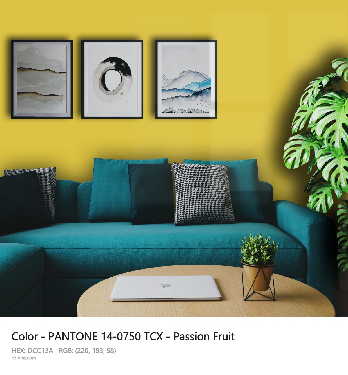 About PANTONE 14-0750 TCX - Passion Fruit color - its meaning and example