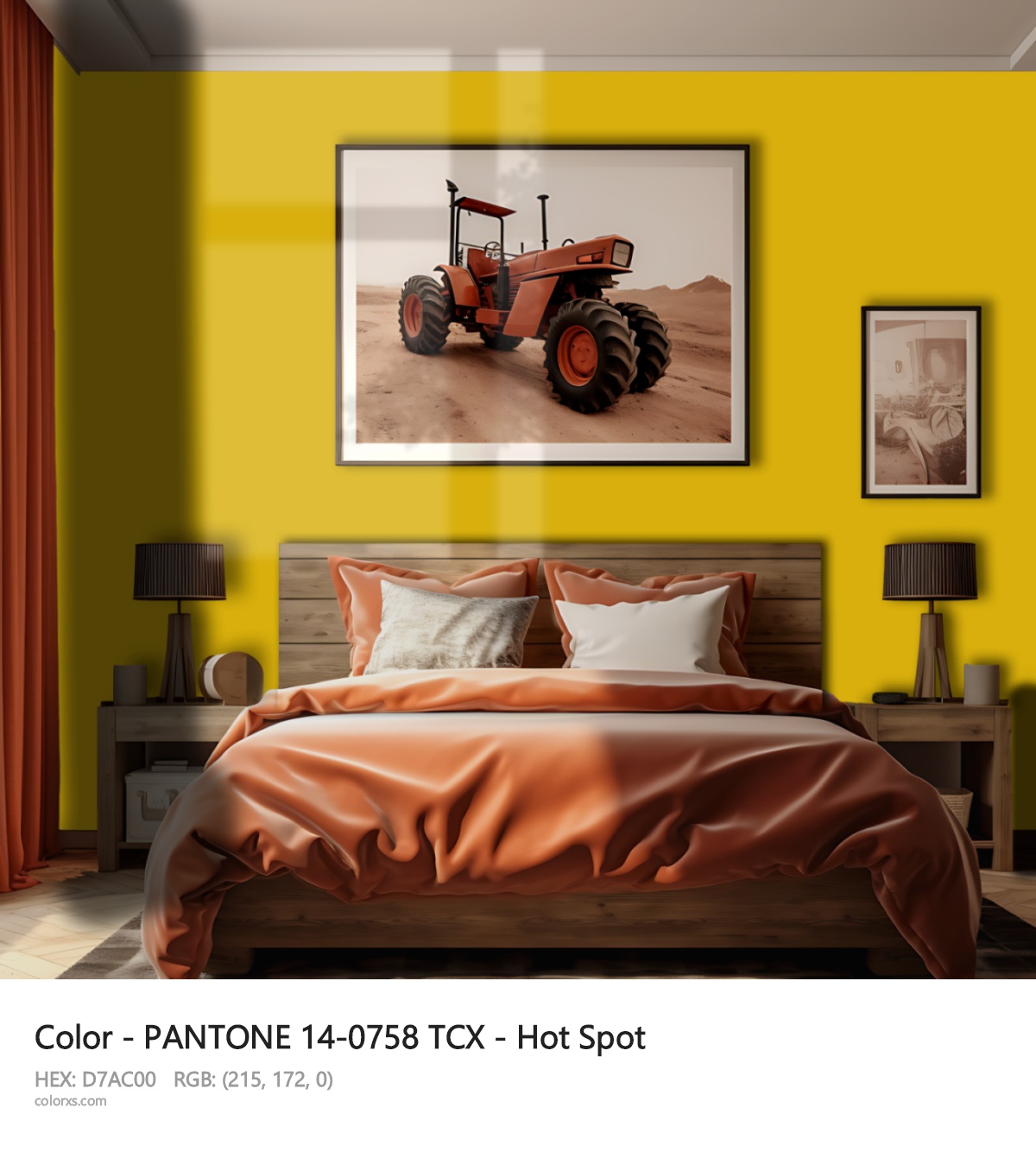 About PANTONE 14-0758 TCX - Hot Spot color - its meaning and example