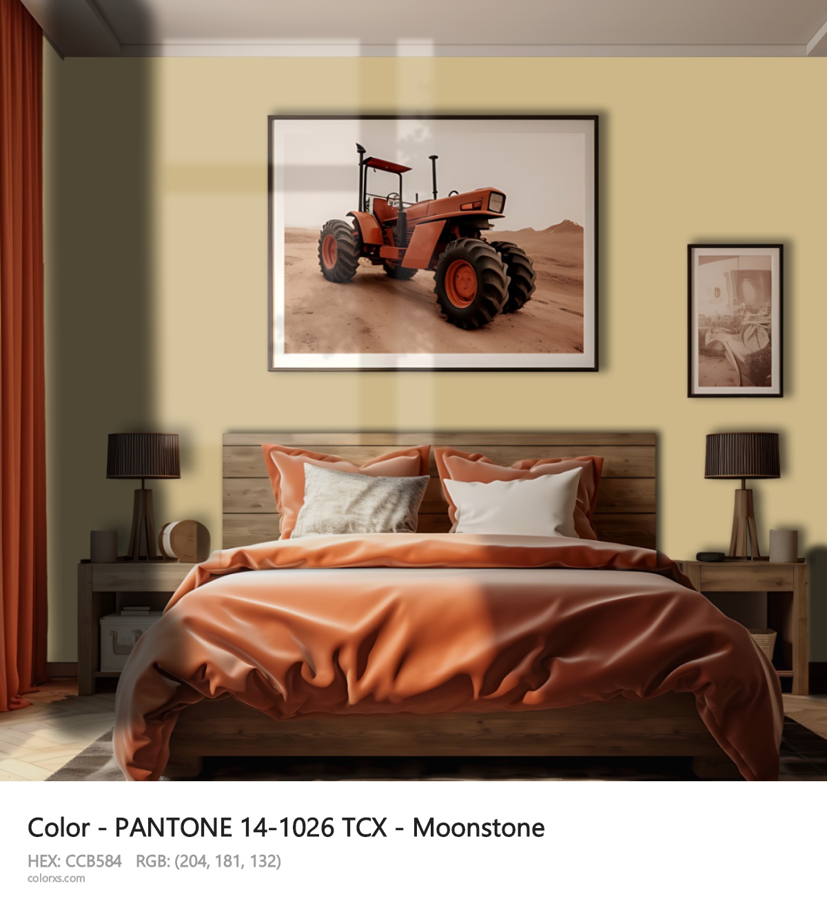 About PANTONE 14-1026 TCX - Moonstone color - its meaning and example