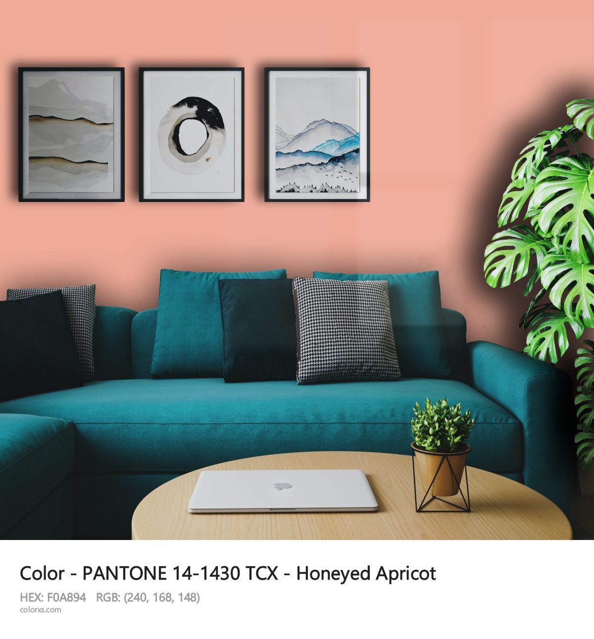About PANTONE 14-1430 TCX - Honeyed Apricot color - its meaning and example