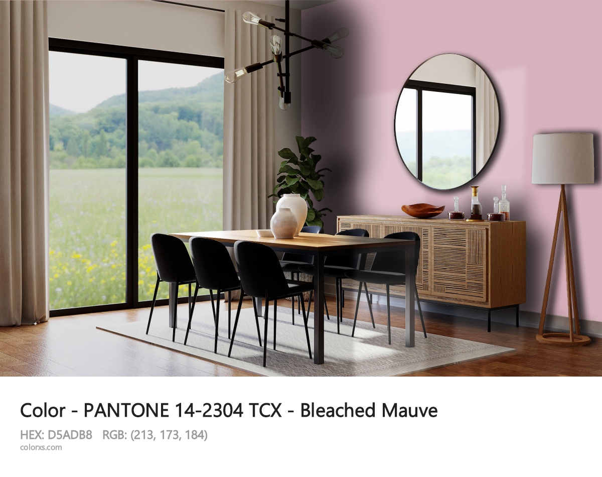 PANTONE 14-2304 TCX - Bleached Mauve CMS dining room design