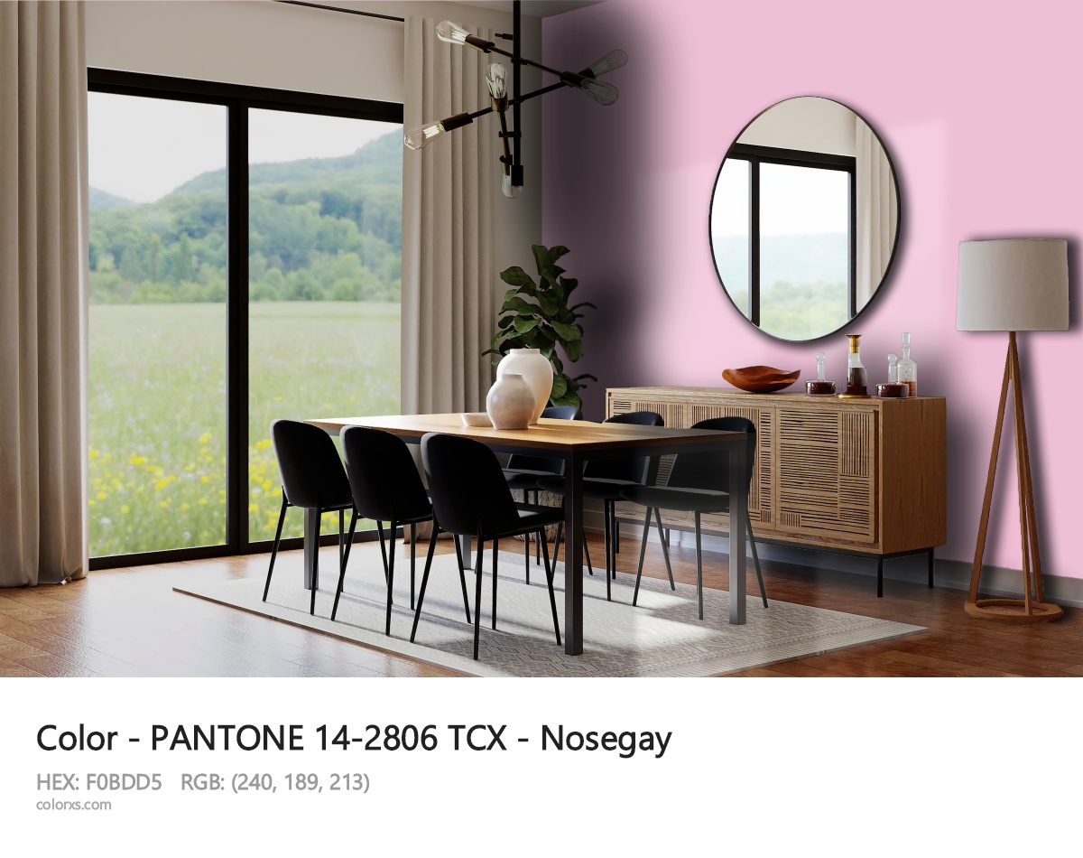 PANTONE 14-2806 TCX - Nosegay CMS dining room design