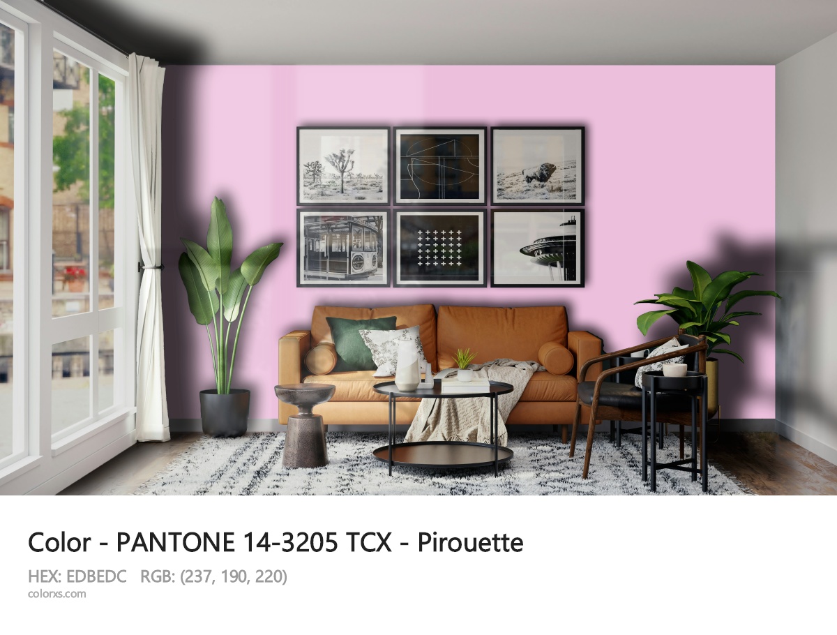 PANTONE 14-3205 TCX - Pirouette CMS modern minimalist living room interior