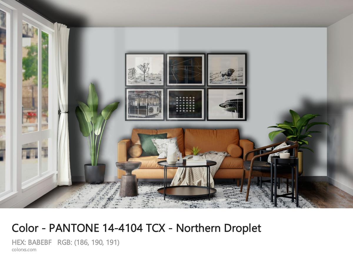 PANTONE 14-4104 TCX - Northern Droplet CMS modern minimalist living room interior