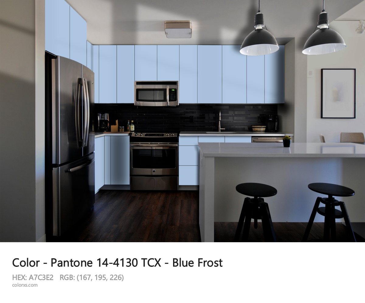 Pantone 14-4130 TCX - Blue Frost CMS modular kitchen design