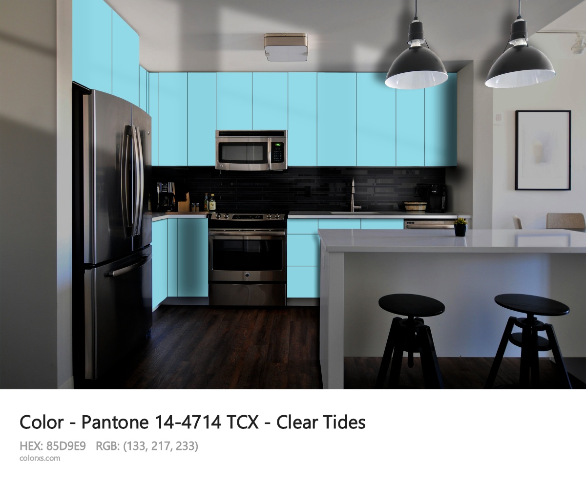 Pantone 14-4714 TCX - Clear Tides CMS modular kitchen design