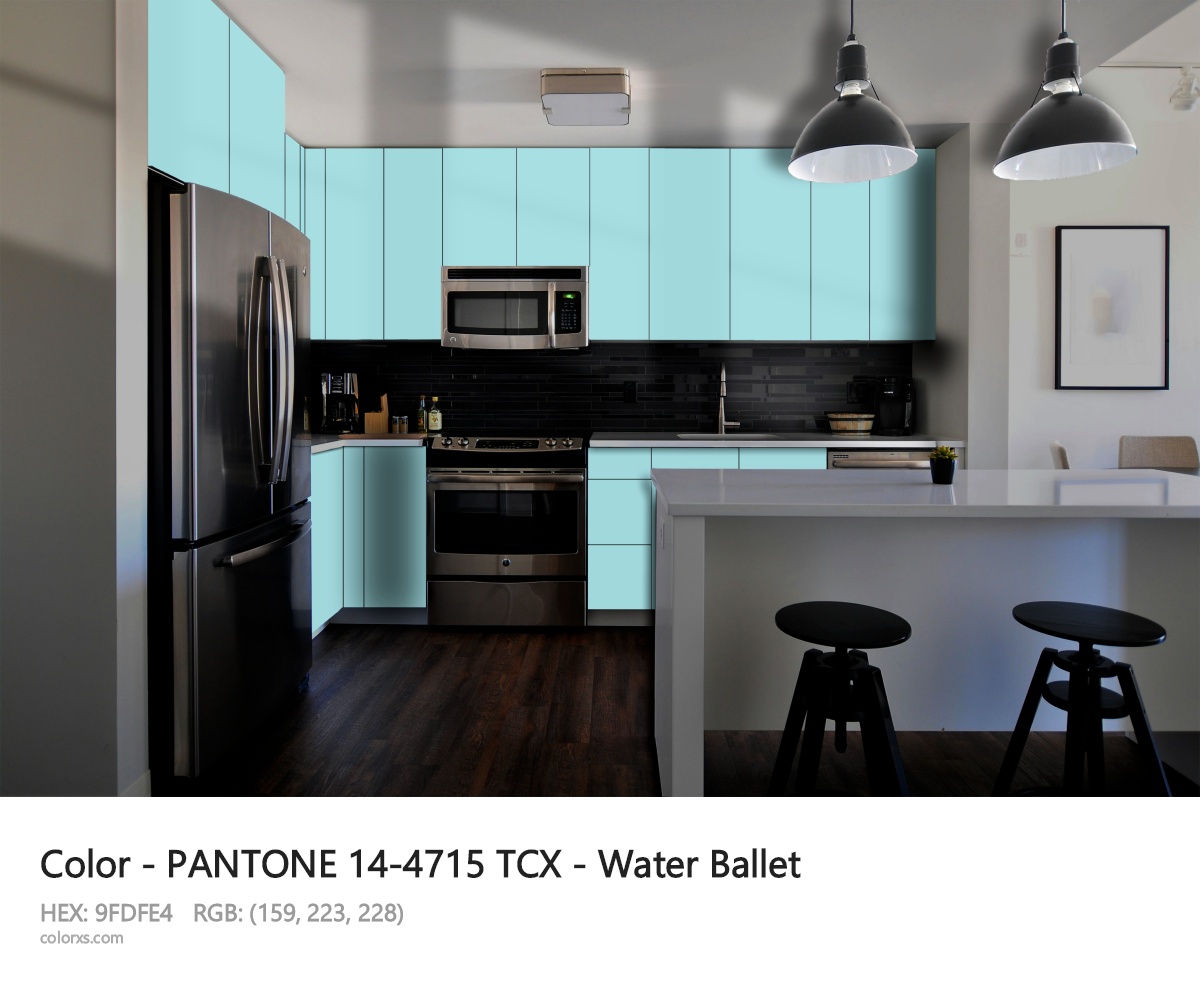 PANTONE 14-4715 TCX - Water Ballet CMS modular kitchen design