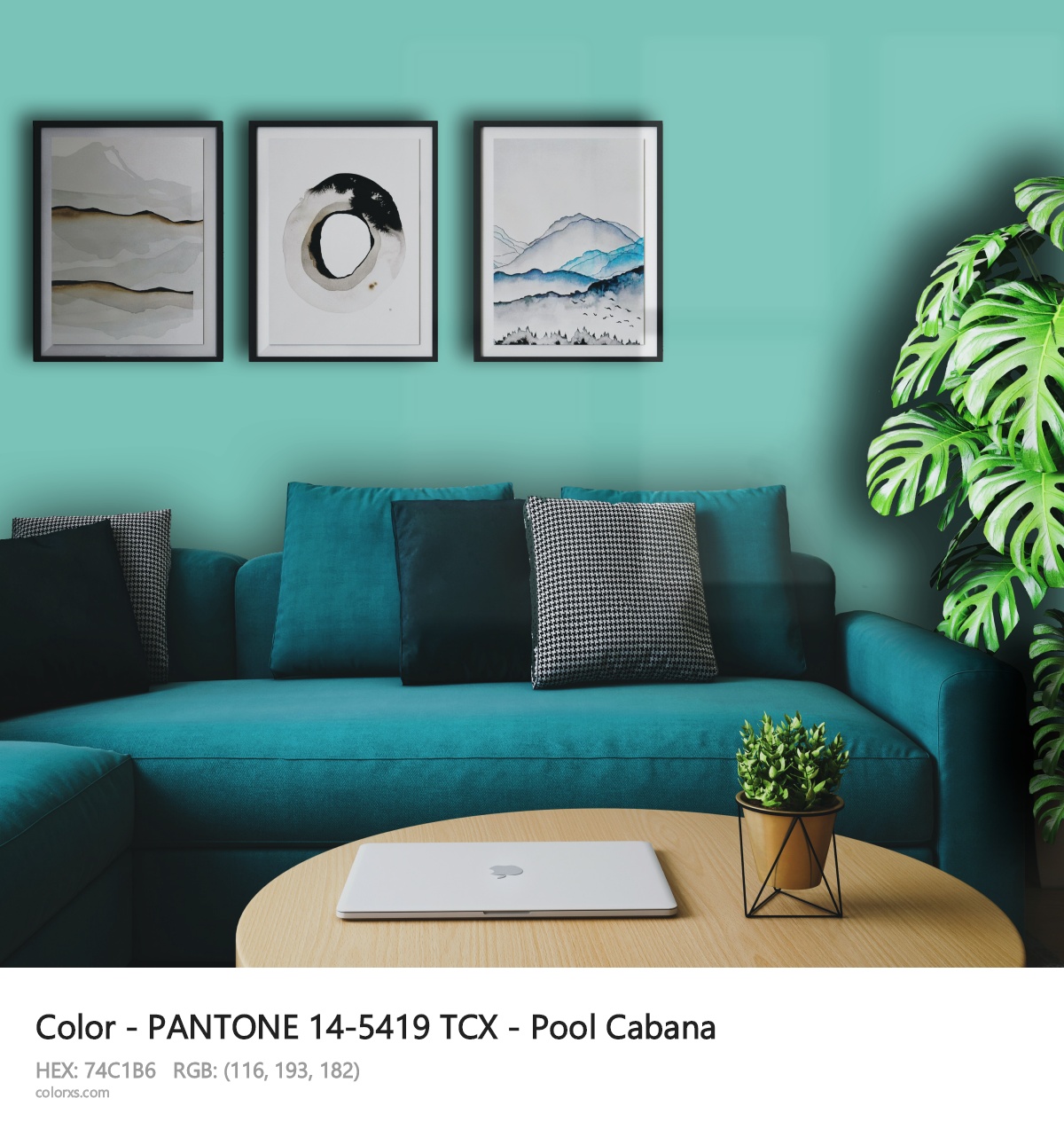 About PANTONE 14-5419 TCX - Pool Cabana color - its meaning and example