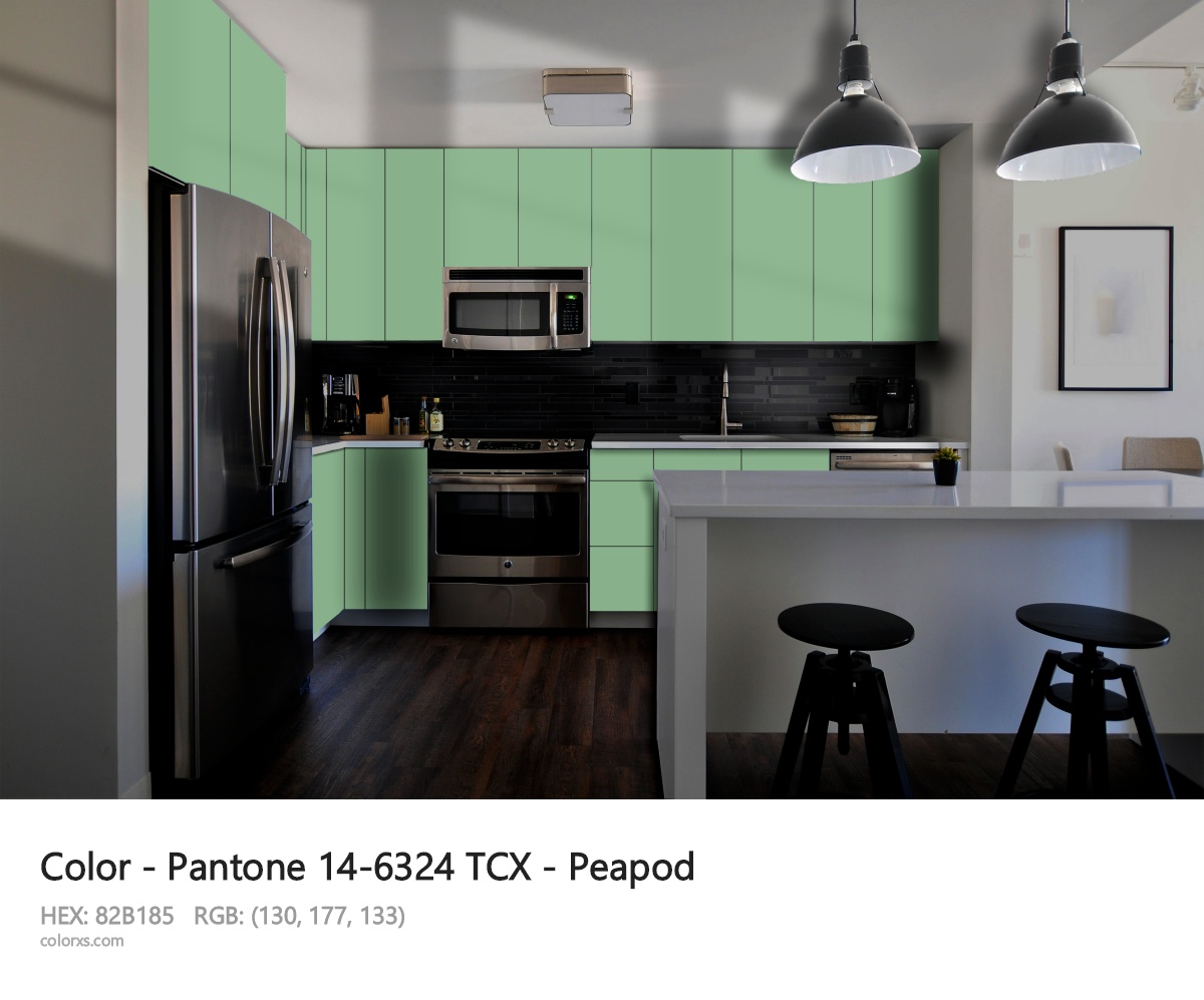 Pantone 14-6324 TCX - Peapod CMS modular kitchen design