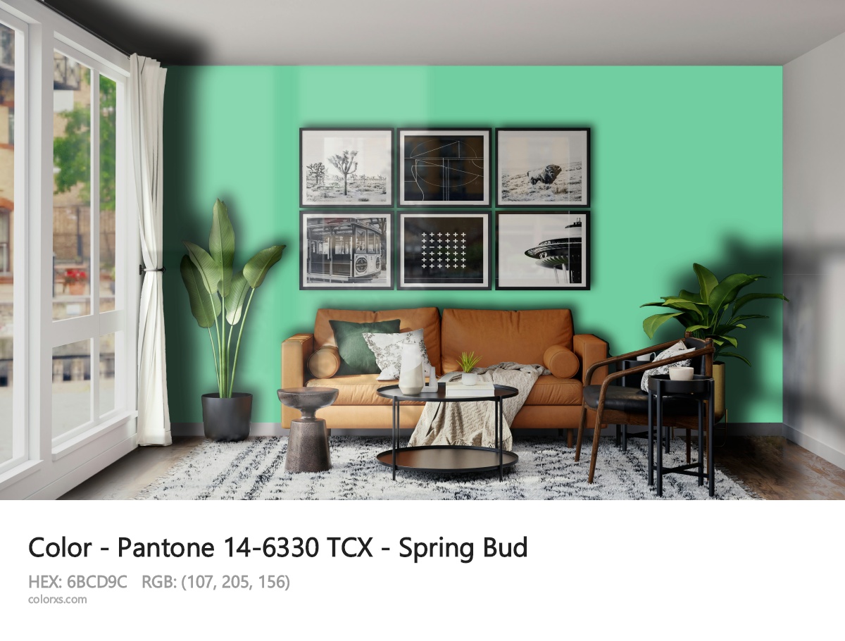 About Pantone 14-6330 TCX - Spring Bud color - its meaning and example