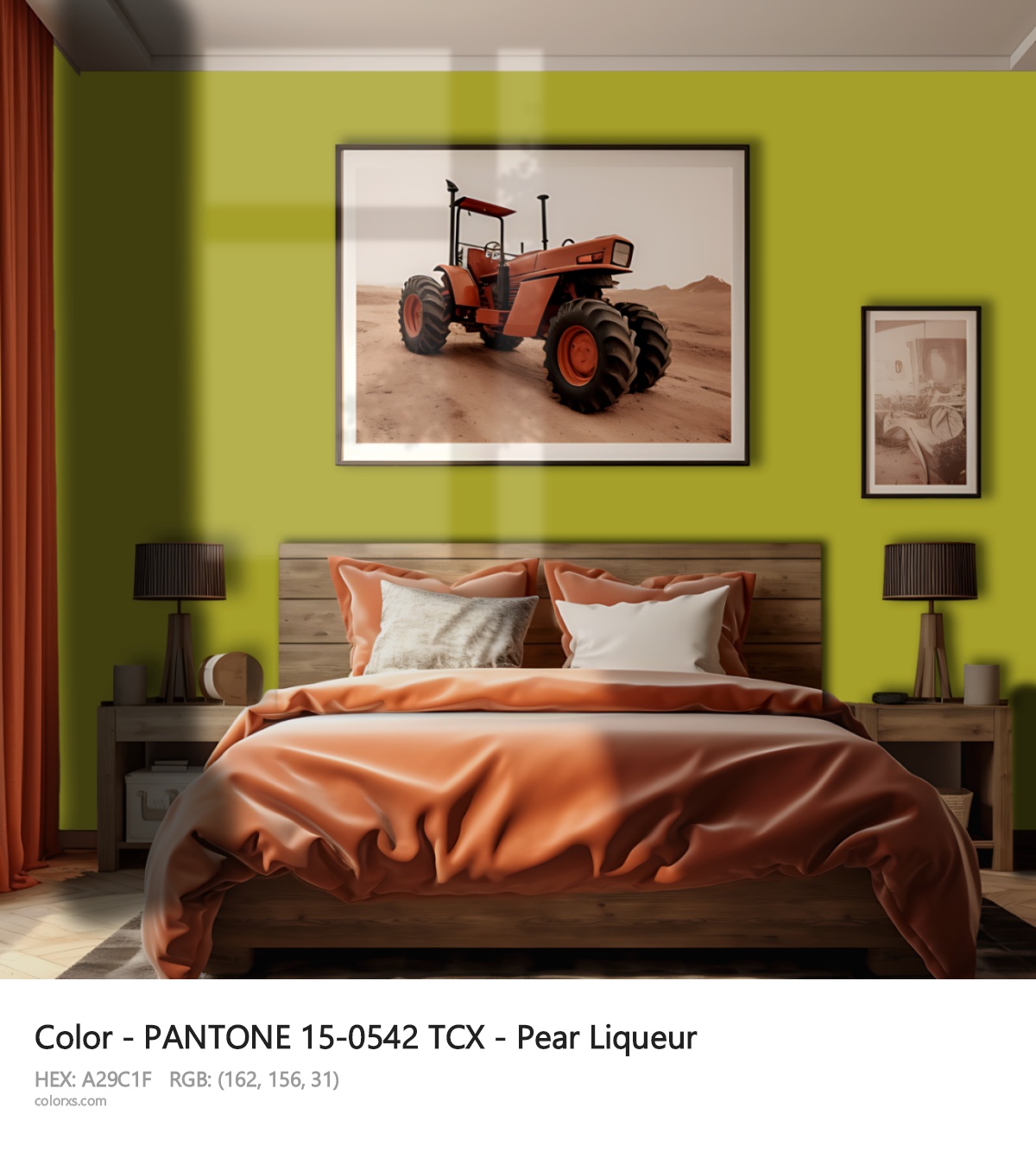 About PANTONE 15-0542 TCX - Pear Liqueur color - its meaning and example