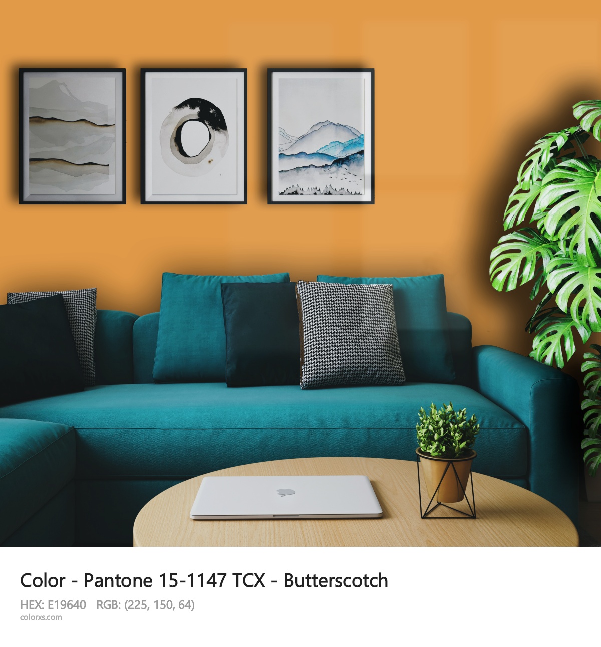 About Pantone 15-1147 TCX - Butterscotch color - its meaning and example