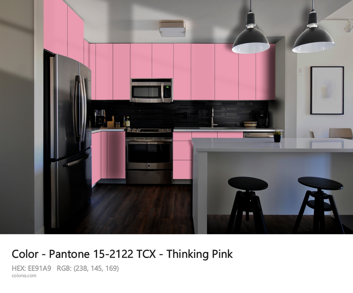 Pantone 15-2122 TCX - Thinking Pink CMS modular kitchen design