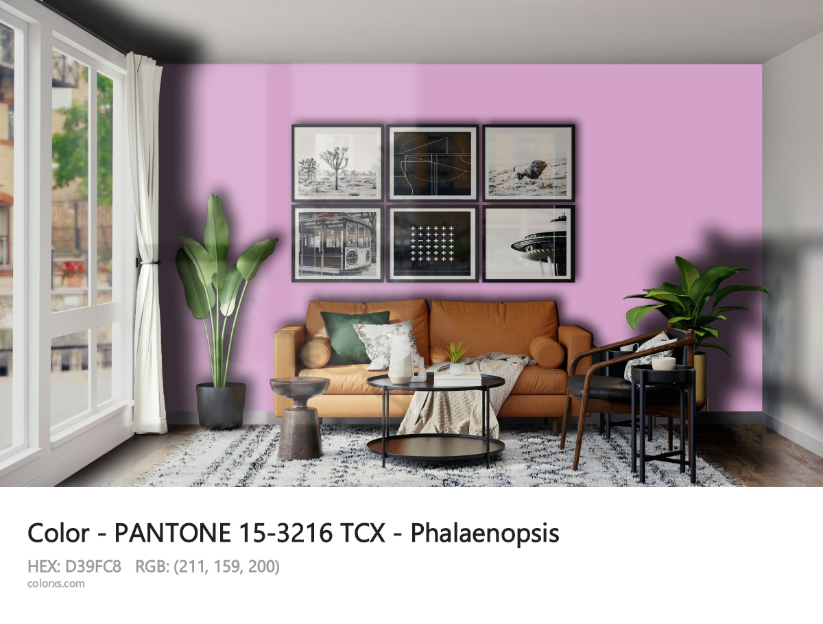 About PANTONE 15-3216 TCX - Phalaenopsis color - its meaning and example