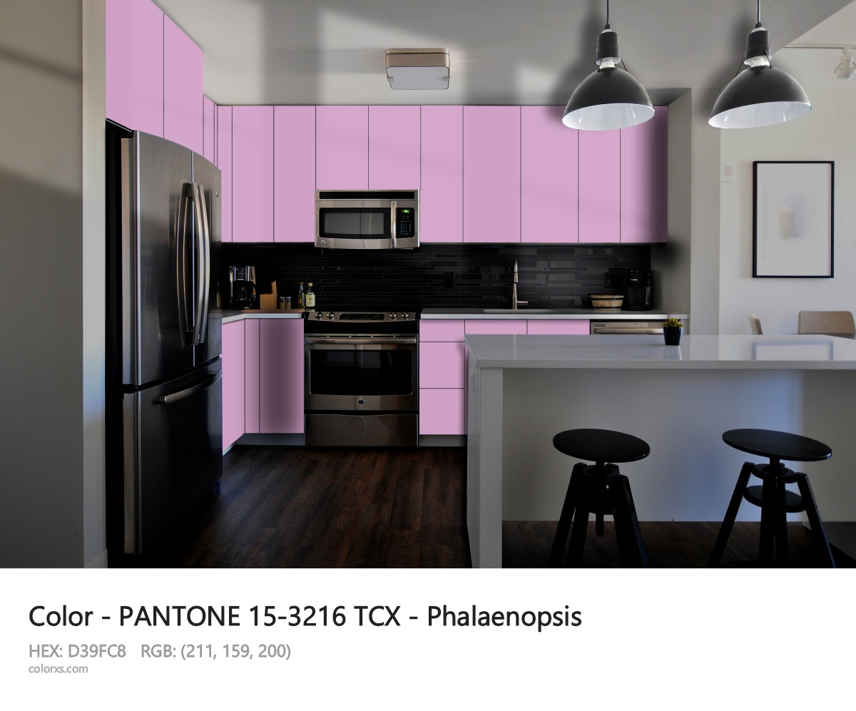 PANTONE 15-3216 TCX - Phalaenopsis CMS modular kitchen design