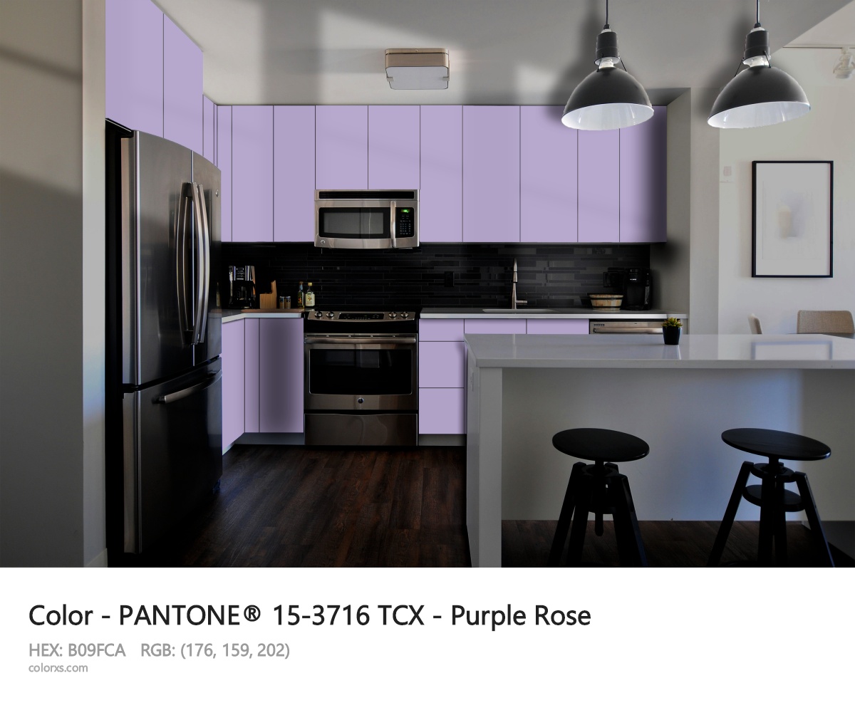 PANTONE® 15-3716 TCX - Purple Rose CMS modular kitchen design