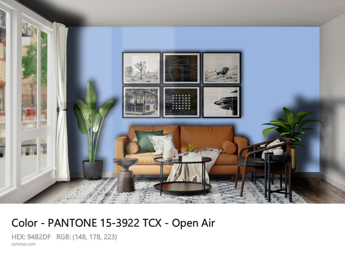 PANTONE 15-3922 TCX - Open Air CMS modern minimalist living room interior