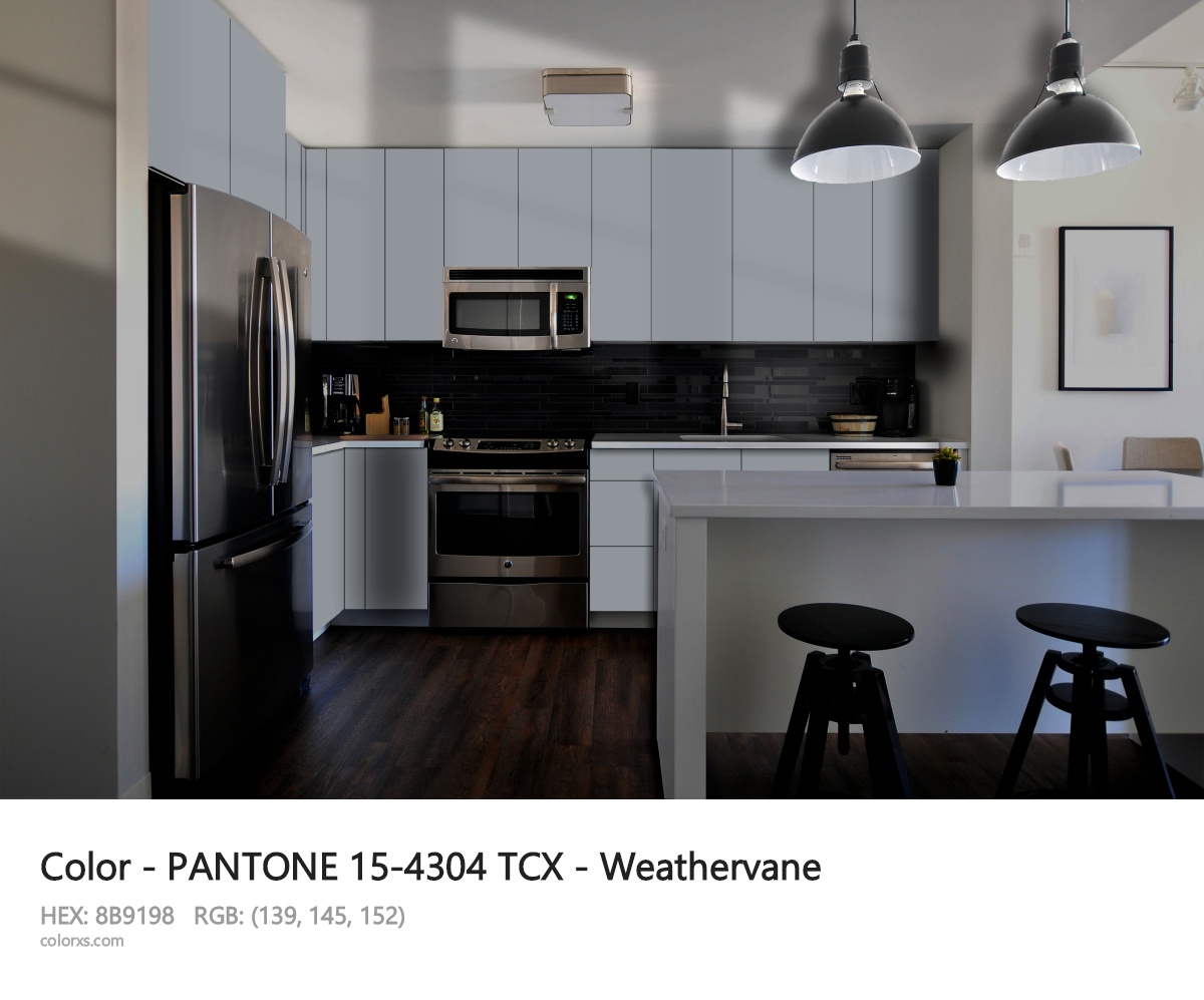 PANTONE 15-4304 TCX - Weathervane CMS modular kitchen design