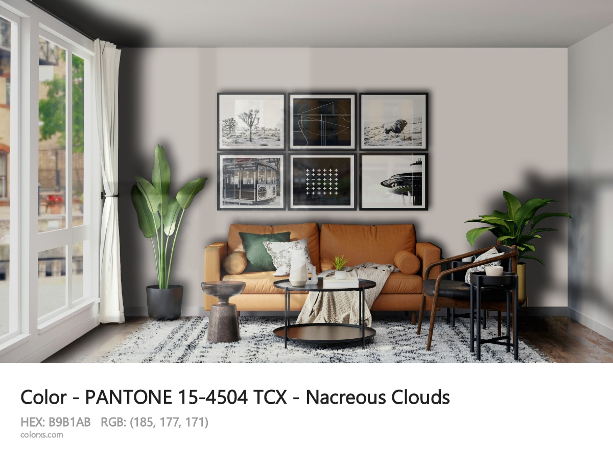 PANTONE 15-4504 TCX - Nacreous Clouds CMS modern minimalist living room interior