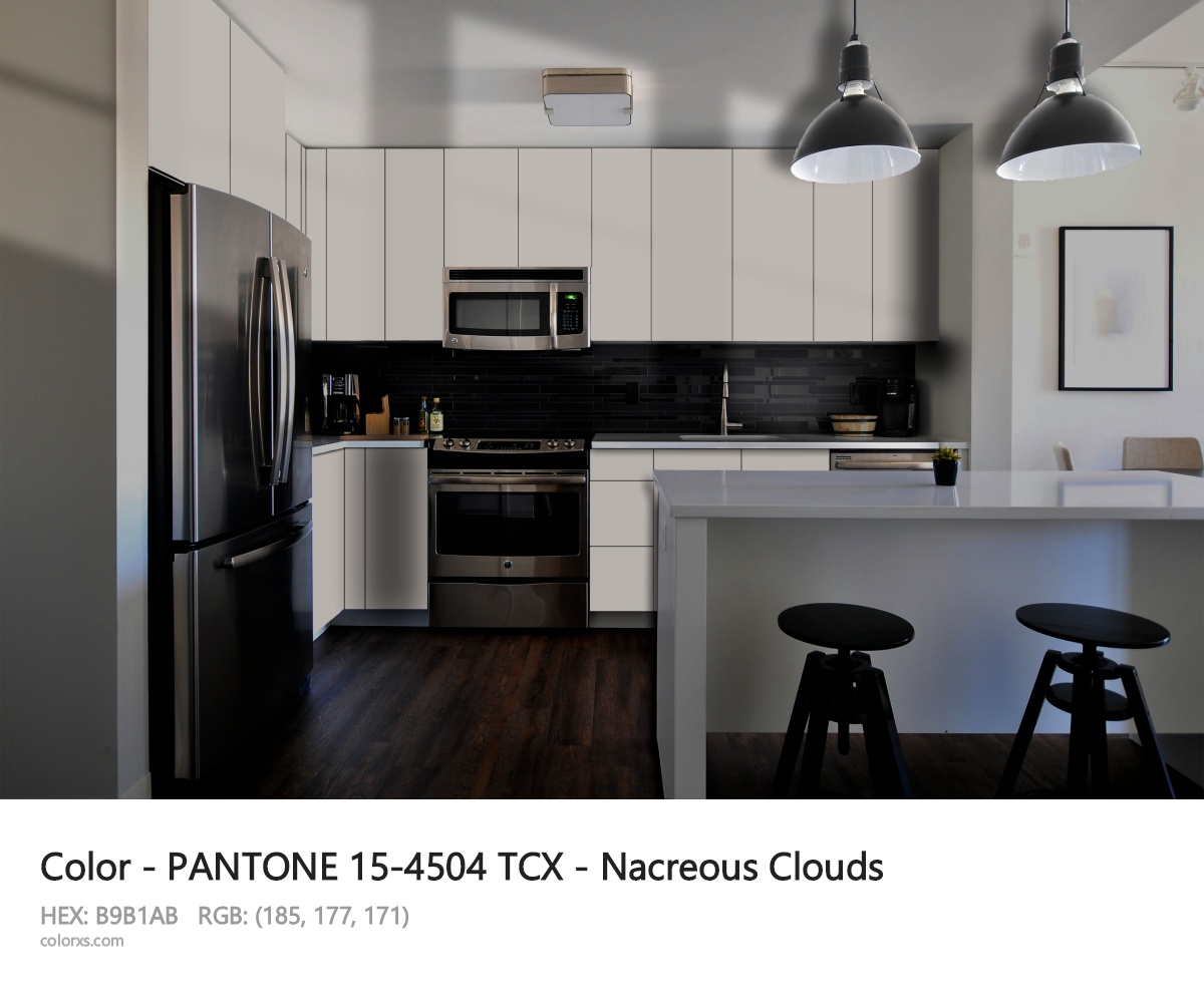 PANTONE 15-4504 TCX - Nacreous Clouds CMS modular kitchen design