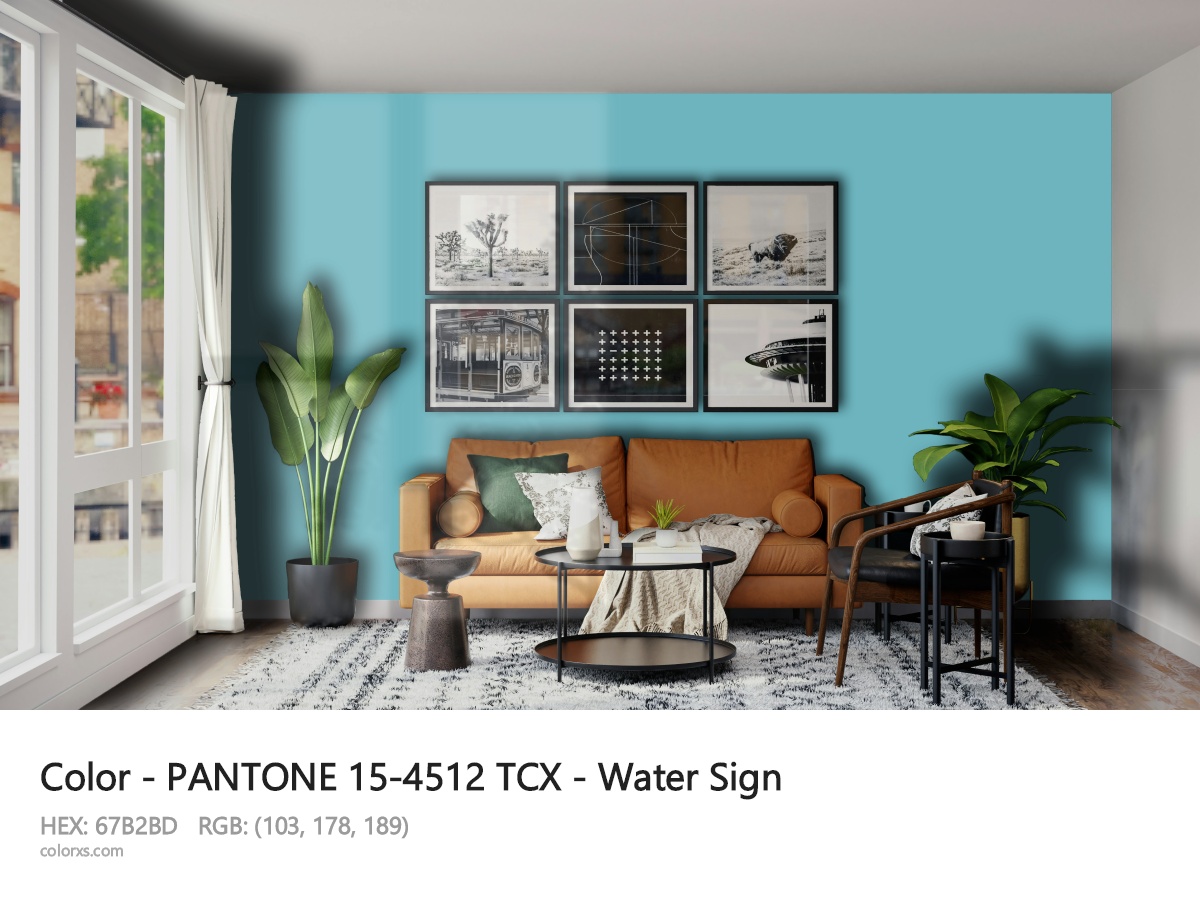 About PANTONE 15-4512 TCX - Water Sign color - its meaning and example
