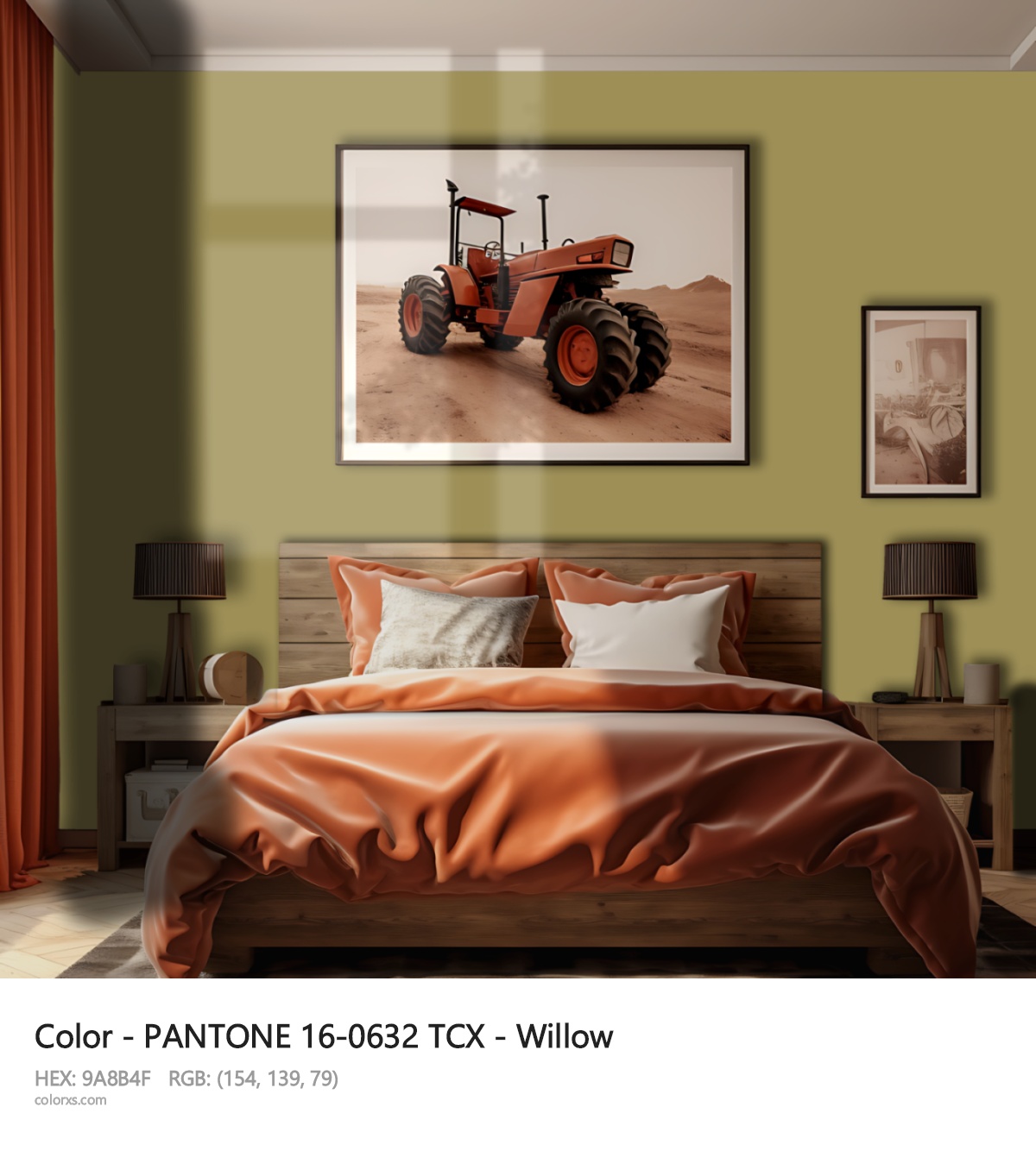 About PANTONE 16-0632 TCX - Willow color - its meaning and example